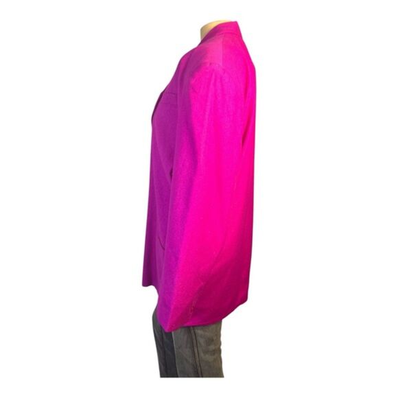 Anna and Frank Fuchsia Silk Blazer – Size M - Picture 4 of 5